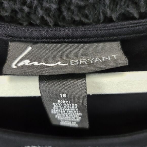 Lane Bryant Womens Dress Multicolor Size 16 Rayon Blend Stretch Lace Side Zip - Picture 6 of 12